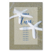 スターフィッシュビーチ結婚式ゲスト名 テーブルナンバー (裏面)