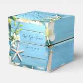 スターフィッシュビーチ結婚式フライトボックスと蘭 フェイバーボックス (裏面サイド)