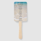 スターフィッシュビーチ結婚式プログラムファン ハンドファン (裏面)