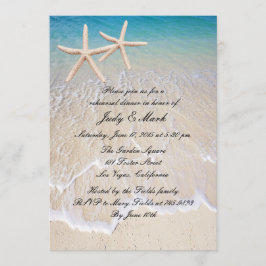 スターフィッシュビーチ結婚式リハーサルディナー招待状 招待状