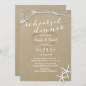 スターフィッシュビーチ結婚式リハーサルディナー 招待状 (正面/裏面)