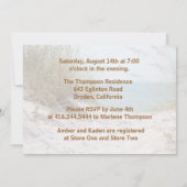 スターフィッシュビーチ カップルシャワー 招待状 (裏面)