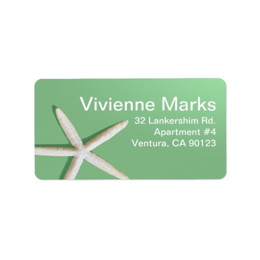 スターフィッシュフィンガービーチ |ミントグリーン ラベル (正面)