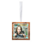 スターフィッシュフレーム木製キューブフォトオーナメント キューブオーナメント (右)