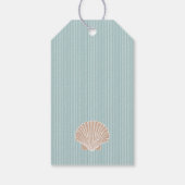 スターフィッシュブルービーチ結婚式ゲストフライトサンキュー ギフトタグ (裏面)