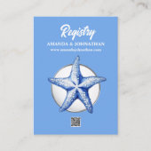 スターフィッシュブルー白航海の銀シック エンクロージャーカード (正面)