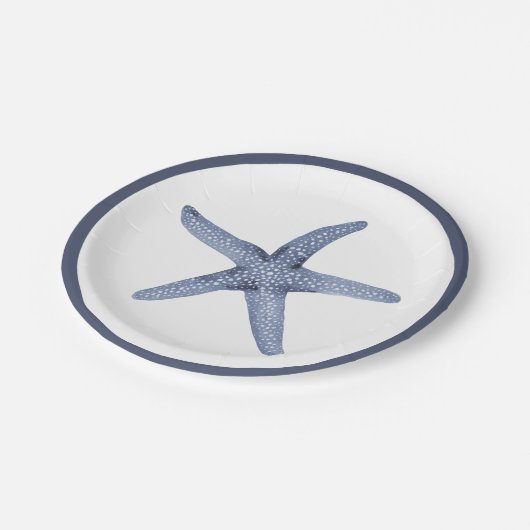 スターフィッシュブルー航海のパーティープレート ペーパープレート (アングル)