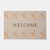 スターフィッシュベージュへようこそ ドアマット (正面)