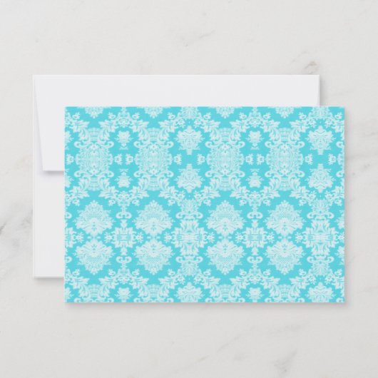 スターフィッシュペアグラムビーチ結婚式RSVPカード 出欠カード (裏面)