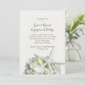 スターフィッシュホワイトウェディングシャワー婚約パーティ 招待状 (スタンド正面)