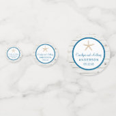 スターフィッシュホワイトウォッシュウッドビーチ結婚式コレクション コンフェッティ (裏面)