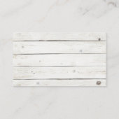 スターフィッシュホワイトウォッシュウッドビーチ結婚式コレクション プレイスカード (裏面)