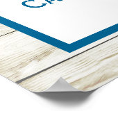 スターフィッシュホワイトウォッシュウッドビーチ結婚式コレクション ポスター (角)