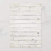 スターフィッシュホワイトウォッシュウッドビーチ結婚式コレクション メニュー (裏面)