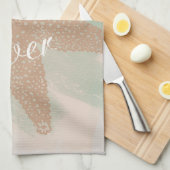 スターフィッシュミント海 キッチンタオル (四つ折り)