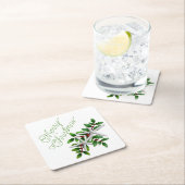 スターフィッシュメリークリスマスパーティー飲み物用コースター スクエアペーパーコースター (インサイチュ)