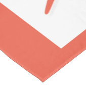 スターフィッシュメリークリスマスホワイトコーラルオレンジ2023 テーブルクロス (アングル)