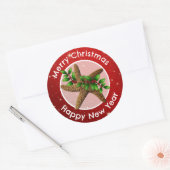 スターフィッシュメリークリスマス封筒用シール ラウンドシール (封筒)