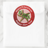 スターフィッシュメリークリスマス封筒用シール ラウンドシール (バッグ)