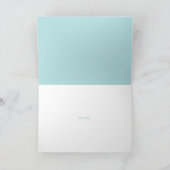 スターフィッシュリボンとレース写真に感謝 サンキューカード (内部)