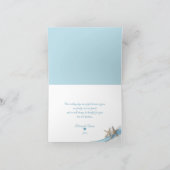 スターフィッシュリボンダイヤモンドと写真サンキューカード サンキューカード (内部)