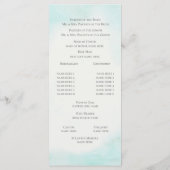 スターフィッシュリボンビーチ結婚式 プログラム (裏面)