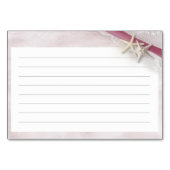 スターフィッシュリボン及びレースレシピカード テーブルナンバー (裏面)