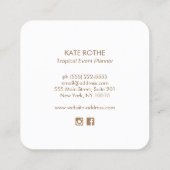 スターフィッシュ名刺 スクエア名刺 (裏面)