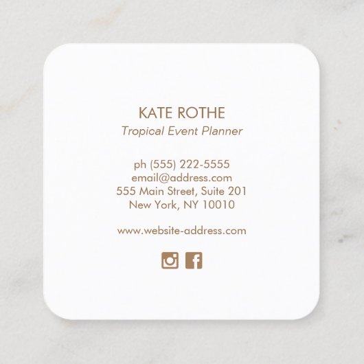 スターフィッシュ名刺 スクエア名刺 (裏面)