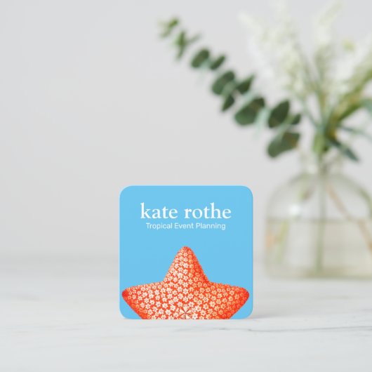 スターフィッシュ名刺 スクエア名刺 (スタンド正面)