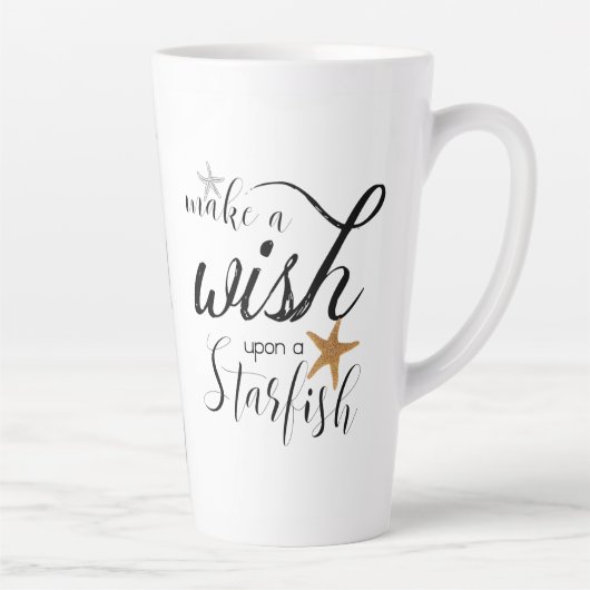 スターフィッシュ引用文アート カフェラテマグ (右)