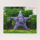 スターフィッシュ彫刻ウェストパームビーチフロリダ ジグソーパズル (横)
