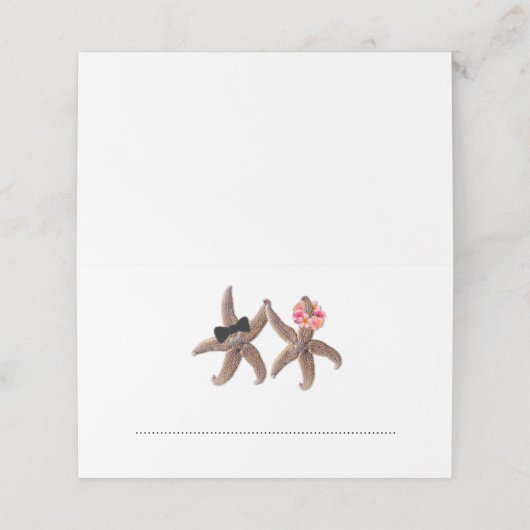 スターフィッシュ新郎新婦エスコート座席表 プレイスカード (外部開封)