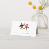 スターフィッシュ新郎新婦エスコート座席表 プレイスカード (正面)