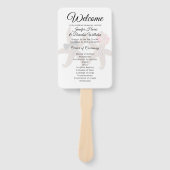 スターフィッシュ新郎新婦ホワイトファンプログラム ハンドファン (正面)