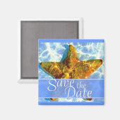 スターフィッシュ日付磁石を保存 マグネット (正面/裏面)