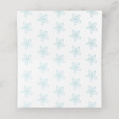 スターフィッシュ波スワールアクアビーチゲスト座席表 プレイスカード (内部開封)