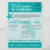 スターフィッシュ海ティール（緑がかった色）フロリ結婚ダズウェルカムレター (正面)