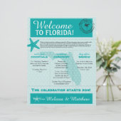 スターフィッシュ海ティール（緑がかった色）フロリ結婚ダズウェルカムレター (スタンド正面)