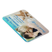 スターフィッシュ海ビーチ写真の磁気保存日付 マグネット (右側)