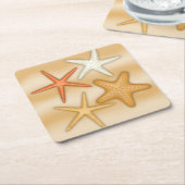 スターフィッシュ紙コースター スクエアペーパーコースター (アングル)