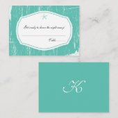 スターフィッシュ素朴の護衛結婚席 プレイスカード (正面/裏面)