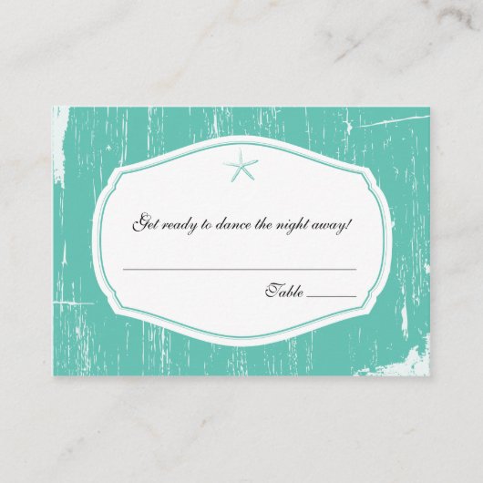 スターフィッシュ素朴の護衛結婚席 プレイスカード (正面)