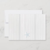 スターフィッシュ素朴ヴィンテージブルーウッドビーチ 出欠カード (裏面)