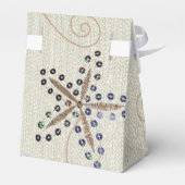 スターフィッシュ結婚エレガンスのビーチパーティーの好意ボックス フェイバーボックス (裏面サイド)