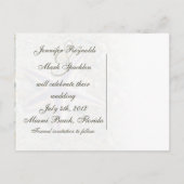 スターフィッシュ結婚式の日付ポストカードの保存 案内ポストカード (裏面)