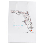 スターフィッシュ鍵ラルゴ結婚ウィークエンド ミディアムペーパーバッグ (裏面)