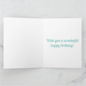 スターフィッシュ16誕生日16ティール(緑がかった色)ブルー名2024 カード (内部)