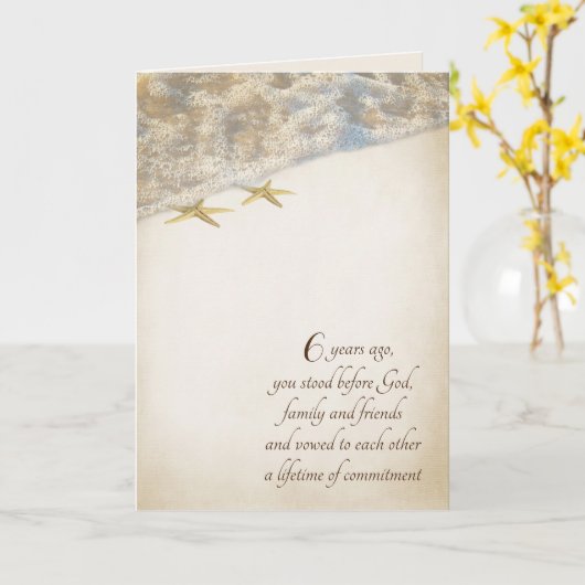 スターフィッシュ6周年記念カード カード (黄色い花)