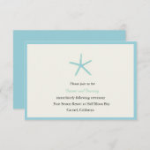 スターフィッシュ – アクアマリン披露宴カード 招待状 (正面/裏面)